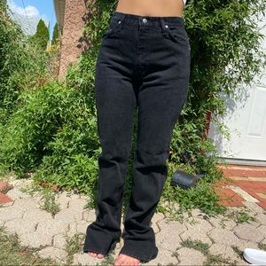 Wrangler Black straight leg demin
